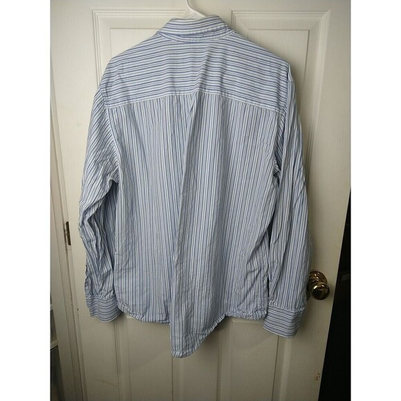 $  Mossimo Supply Co. Long Sleeve Collared Button Up Striped Shirt. Size XL - Picture 9 of 9